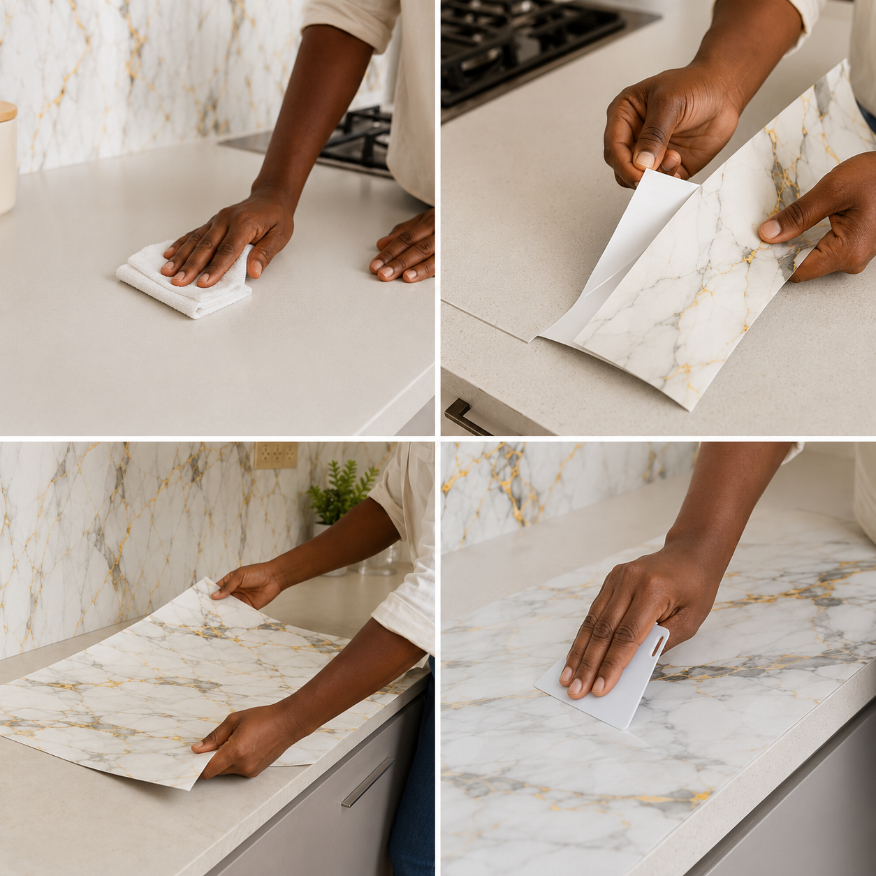 Papier peint effet marbre luxe