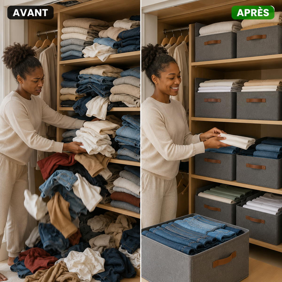 Sac de rangement pliable